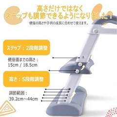 補助便座 ホワイト/グレーの画像