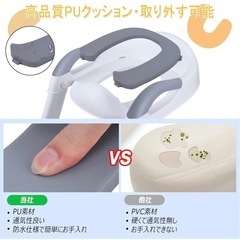 補助便座 ホワイト/グレーの画像