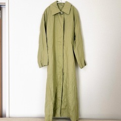 新品【Mila Owen】シャツライクヘンプステンカラーコート グリーン Sサイズの画像