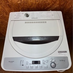 J2303 SHARP シャープ　5.5kg 2018年　縦型洗濯機　の画像