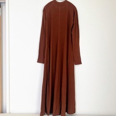 新品【Mila Owen】切替フレアテレコロングワンピース 秋冬 0 Sサイズの画像