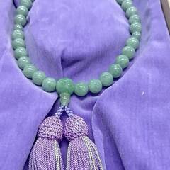 翡翠 タッセル付き念珠 ケース付きの画像