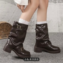 レディース　茶色のブーツ23.5cmの画像