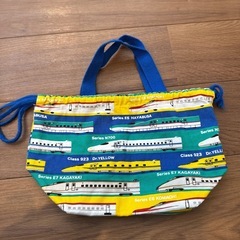 新幹線　お弁当巾着袋　ランチバック　子供用　の画像