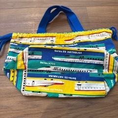 新幹線　お弁当巾着袋　ランチバック　子供用　の画像