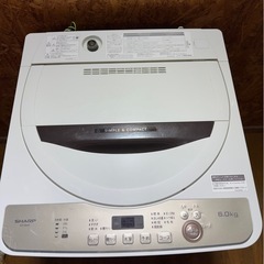 J2306 SHARP シャープ　6kg 2021年　　縦型洗濯機の画像