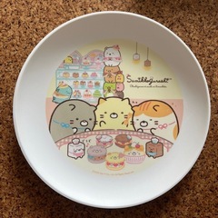 ねこのきょうだいとおかし屋さん　バンブーファイバープレート3枚セットすみっこぐらしの画像