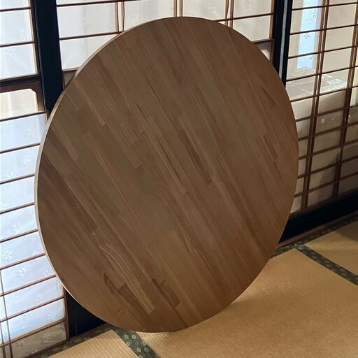天板 タモ集成材 円形 直径1050×厚み25 mm