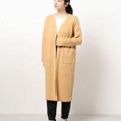 新品【Mila Owen】ループヤーンワイドリブニットカーディガン 秋冬 フリーサイズの画像