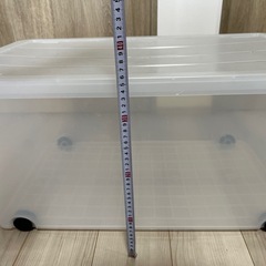 コロ付きプラスチック収納ケースの画像