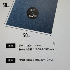 タイルカーペット50x50 TKP-PP50  20枚
の画像