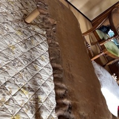 木のローテーブルの画像