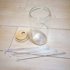 新品⭐️ お母さん 誕生日 プレゼント 母の日ギフト 缶型グラス 蓋付き　500mlの画像