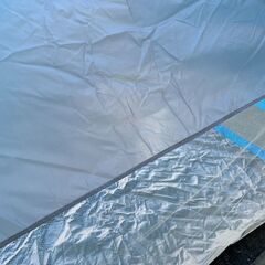 TOPVALU サンシェード ファミリータイプ UV加工 青 ワンタッチ キャンプ アウトドアの画像