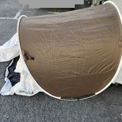 MONTAGNA モンターナ ワンタッチドームテント HA2994 ブラウン キャンプ アウトドアの画像