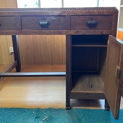 アンティーク レトロ 大正？昭和初期 昔の机の画像