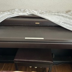 決まりました☆KORGピアノ88鍵盤　椅子カバー付き　内蔵メロディ&メトロノーム付き の画像