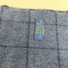 POLO ポロ ラルフローレン マフラー ネイビー 紺色 幅25cm×長さ160cm の画像