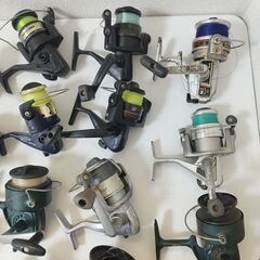 【中古】釣りリール26個まとめ売り/RYOBIDAIWAOlympicなどの画像