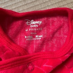 ディズニーベビー　サンタクロースミッキーロンパースの画像