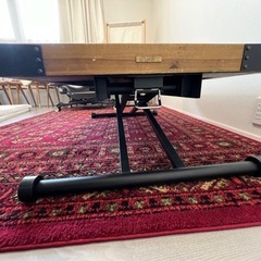 決まりました。東馬［トウマ］リフティングテーブル　ブラウン×ブラックPULLEYの画像