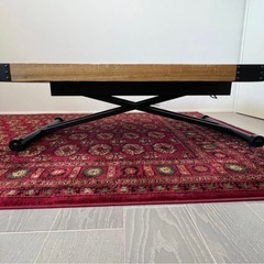 決まりました。東馬［トウマ］リフティングテーブル　ブラウン×ブラックPULLEYの画像