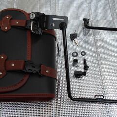 DAX125 サイドバックキャリア　デイナイト製（ヘルメットホルダー付き）の画像