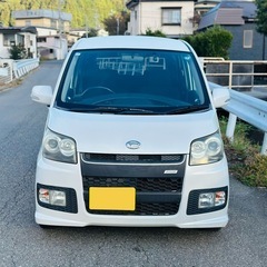平成19年ダイハツムーヴカスタムRS！4WD！ナビゲーション！E...