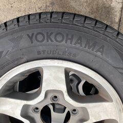 JB23W ジムニー　スズキ純正アルミホイール　ヨコハマスタッドレス175/80R16　４本セット　の画像