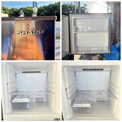 【❗️✨高年式✨❗️】SHARP 2ドア冷蔵庫 SJ-D23F-S（2020年製）シルバー ノンフロン冷媒 225L✨動作確認済み！の画像