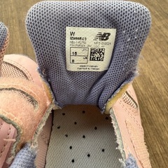 new balance ベビーシューズ 15cm ピンクの画像