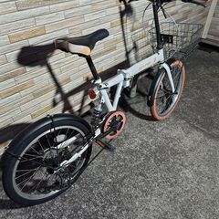 中古自転車 6段変速 20インチ 折り畳み 軽整備済み 防犯登録対応 町田市 相模原市 MM869の画像