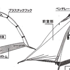 snow peak ランドブリーズ ソロ オリジナルセットWDソロキャン テントの画像