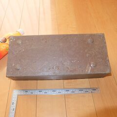 鉄製 工具箱 道具入れ ロック機能 収納ケース 大工 職人 古道具 シャビー 昭和 アイアンの画像