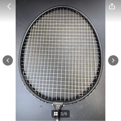 KAWASAKI　kawasaki　カワサキ　台湾製　中古　現状品　ラケット　レッド　ブラック　バトミントン　本体のみ　212　＊B1116-9＊の画像