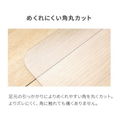 新品　未使用　撥水　クリアマット　ダイニングテーブルマット　床暖房対応　抗菌　防カビ　フロアマット　キッチンマット　テーブルマット　厚さ1.5mmの画像