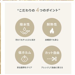 新品　未使用　撥水　クリアマット　ダイニングテーブルマット　床暖房対応　抗菌　防カビ　フロアマット　キッチンマット　テーブルマット　厚さ1.5mmの画像