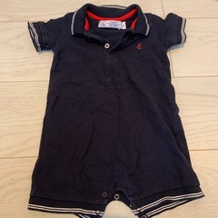 プチバトー男の子ポロシャツロンパース60-70の画像