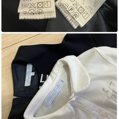 【子供服】タルティーヌエショコラ 白シャツ120とノースリーブワンピース110のセットの画像