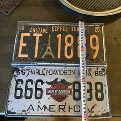 ブリキ看板　レプリカ　２枚の画像