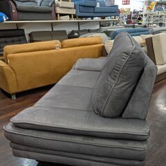 2人掛けソファー グレー 幅200×高さ95×奥行90cmの画像