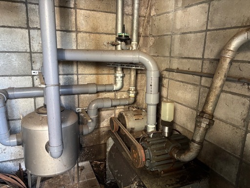 畜産　ミルカーモーター、ポンプ他周り機械一式