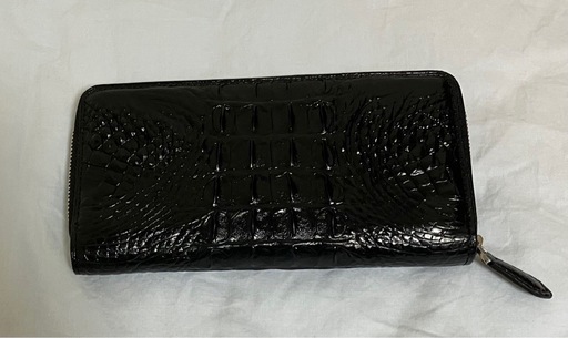 【新品　未使用】高級クロコダイル 長財布 本革　ブラック　メンズ　