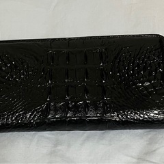 【新品　未使用】高級クロコダイル 長財布 本革　ブラック　メンズ　の画像