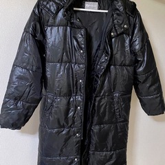 ロング ダウンコート ブラック フード付き ファー付き レディース」の画像