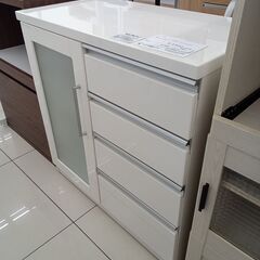 ★リユースのサカイ日立店★HJ8154  レンジ台 ホワイト H83×D42×W80 クリーニング済み の画像