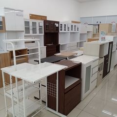 ★リユースのサカイ日立店★HJ8154  レンジ台 ホワイト H83×D42×W80 クリーニング済み の画像