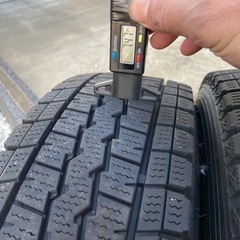 165/80R14 95/97N スタッドレスタイヤ 4本 DUNLOP WINTER MAXX バリ山 NV200 ADパン　タウンエース の画像