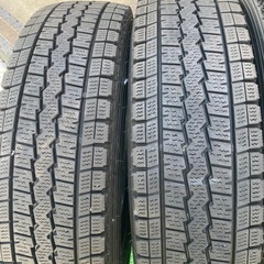 165/80R14 95/97N スタッドレスタイヤ 4本 DUNLOP WINTER MAXX バリ山 NV200 ADパン　タウンエース の画像