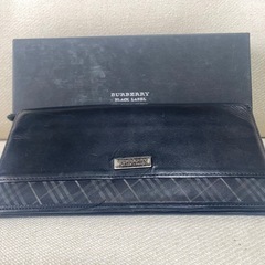 バーバリー 長財布 レザーの画像